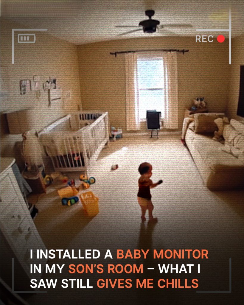 Mom installs baby monitor in sons room and gets scared when she sees ...